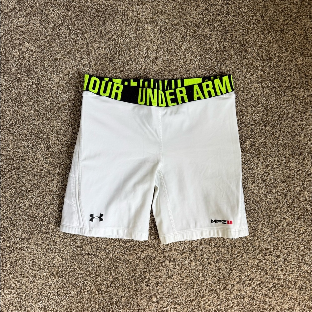 Under Armour White Sliding Shorts